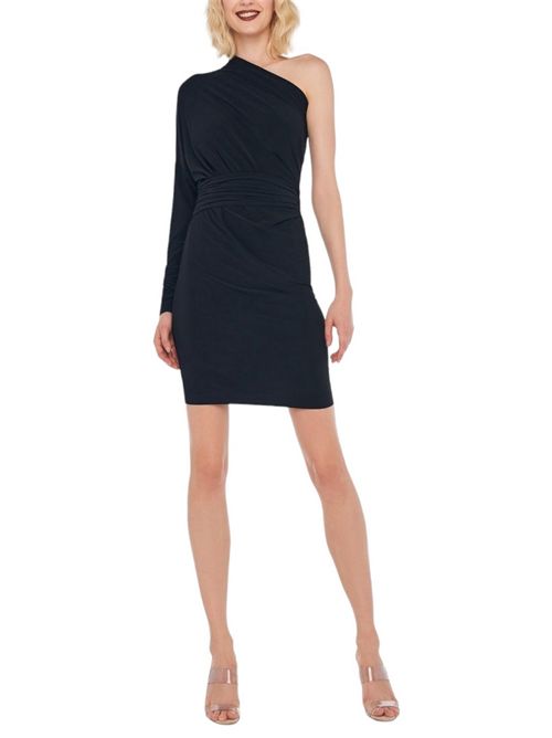 Women's all-in-one black jersey dress Norma Kamali | KKSS1201BBLACK